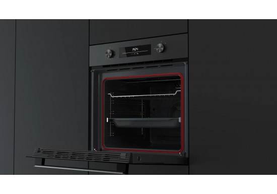 Пиролитична мултифункционална фурна NEO HSB 6350 P FBK черна, с 10 функции, CHEF програми + DualClean