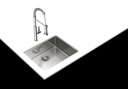 Подплотова иноксова мивка Be Linea RS15 50.40