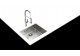 Подплотова иноксова мивка Be Linea RS15 50.40