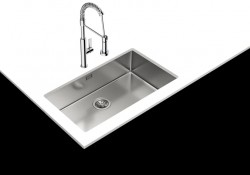 Подплотова иноксова мивка Be Linea RS15 71.40
