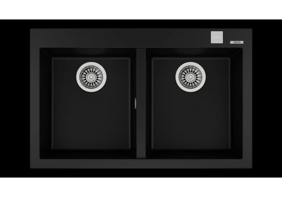 Гранитна мивка ForSquare 2B 790 TG ЧЕРНА