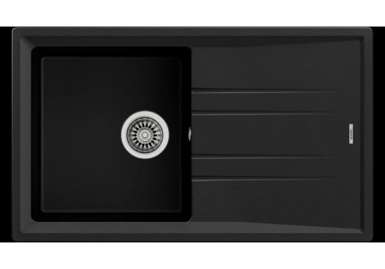 Гранитна мивка Stone 50 B-TG ЧЕРНА