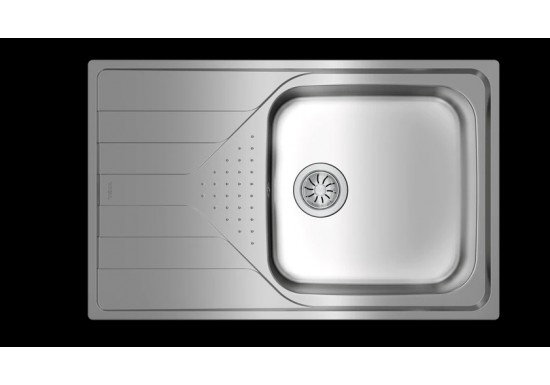 Иноксова мивка за вграждане Universe 50 T-XP 1B 1D MAX ГЛАДКА