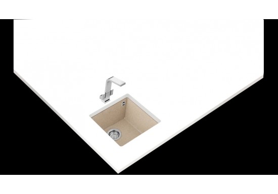 Подплотова гранитна мивка Square 40.40 TG БЕЖОВА