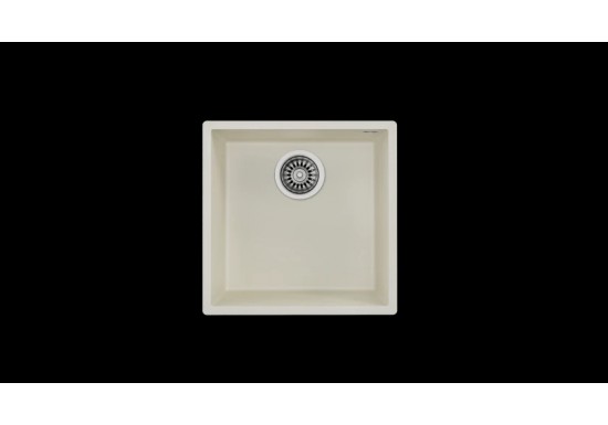 Подплотова гранитна мивка Square 40.40 TG КРЕМ
