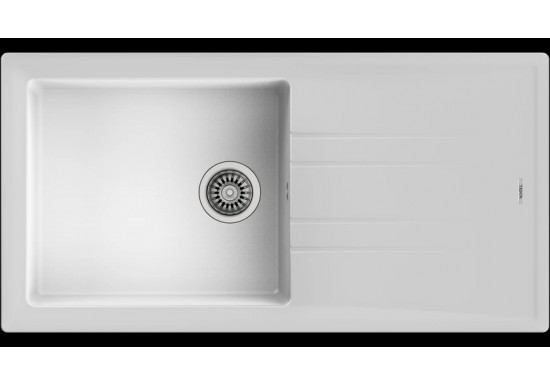 Гранитна мивка Stone 60 L-TG БЯЛА