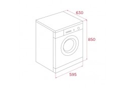 Свободностояща пералня със сушилня WDK 81050 WH, 10 кг / 7 кг