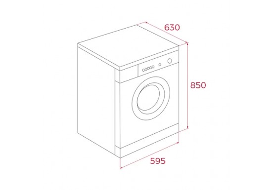 Свободностояща пералня със сушилня WDK 81050 WH, 10 кг / 7 кг