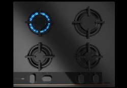 Газов плот със закалено стъкло GBC 64 Infinity G1 черен мат