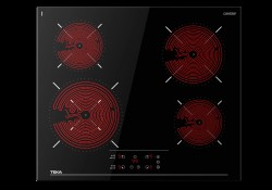 Стъклокерамичен плот TBC 64320 с 4 готварски зони, 2 специални функции, таймер, прави краища